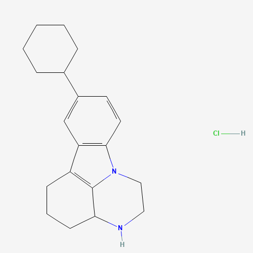 8-Cyclohexyl-2,3,3a,4,5,6-hexahydro-1H-pyrazino[3,2,1-jk]carbazole hydrochloride (CAS: 135991-95-6) - Related Chemical Product