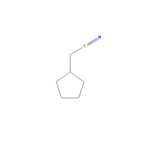 Cyclopentylacetonitrile (CAS: 5732-87-6) - Chemical Structure and Molecular Formula 