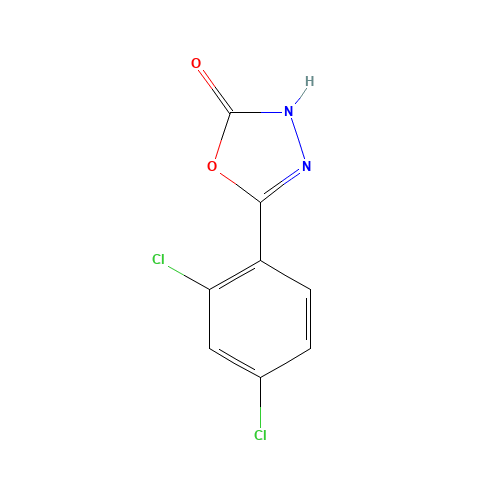 5-(2,4-Dichlorophenyl)-1,3,4-oxadiazol-2-ol (CAS: 23767-45-5) - Related Chemical Product
