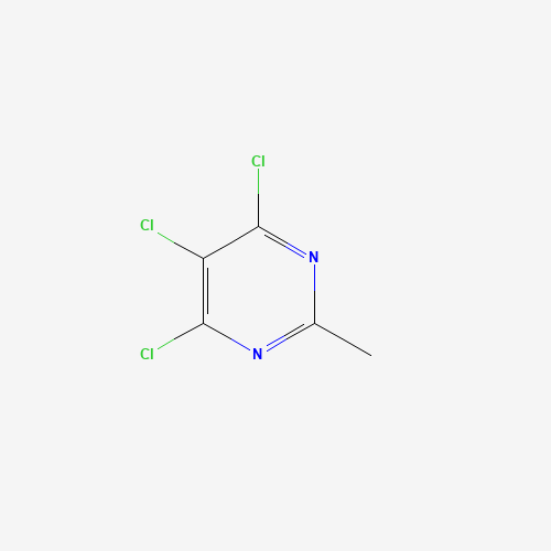 4,5,6-Trichloro-2-methylpyrimidine (CAS: 1780-28-5) - Chemical Structure and Molecular Formula 