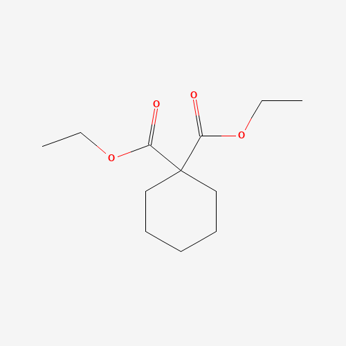 Diethyl 1,1-cyclohexanedicarboxylate (CAS: 1139-13-5) - Chemical Structure and Molecular Formula 
