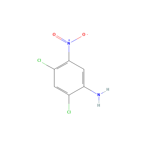 2,4-Dichloro-5-nitroaniline (CAS: 34033-44-8) - Chemical Structure and Molecular Formula 