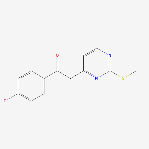 1-(4-Fluorophenyl)-2-[2-(methylsulfanyl)pyrimidin-4-yl]ethan-1-one (CAS: 217661-99-9) - Related Chemical Product
