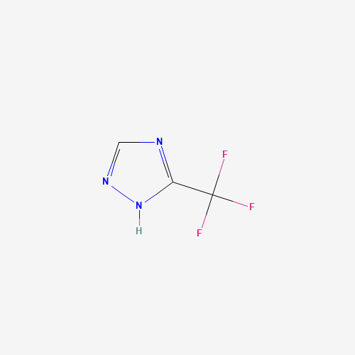 3-(Trifluoromethyl)-1H-1,2,4-triazole (CAS: 60406-75-9) - Chemical Structure and Molecular Formula 