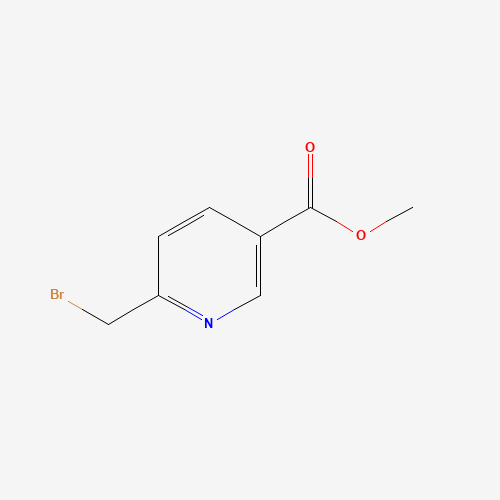 6-Bromomethyl-nicotinic acid methyl ester (CAS: 131803-48-0) - Chemical Structure and Molecular Formula 