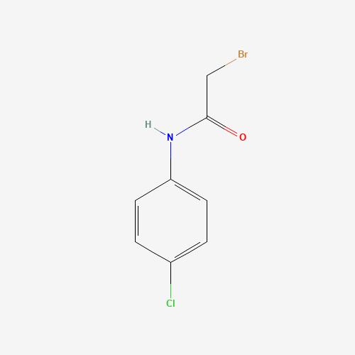 2-Bromo-N-(4-chloro-phenyl)-acetamide (CAS: 5343-64-6) - Chemical Structure and Molecular Formula 