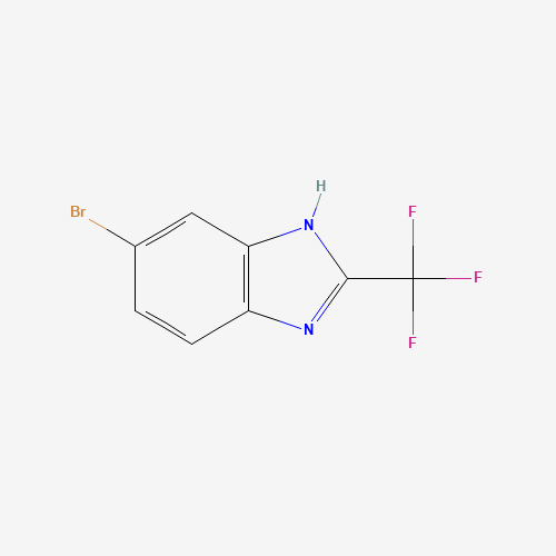 6-Bromo-2-trifluoromethyl-1H-benzoimidazole (CAS: 3671-60-1) - Chemical Structure and Molecular Formula 