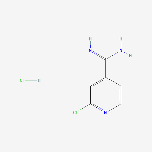 2-Chloro-isonicotinamidine hydrochloride (CAS: 82019-89-4) - Chemical Structure and Molecular Formula 