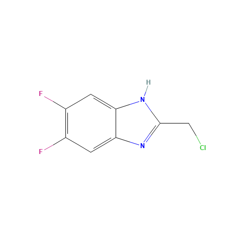 2-Chloromethyl-5,6-difluoro-1H-benzoimidazole (CAS: 847615-28-5) - Chemical Structure and Molecular Formula 