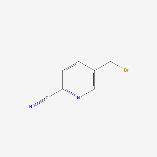 2-Cyano-5-bromomethylpyridine (CAS: 308846-06-2) - Chemical Structure and Molecular Formula 