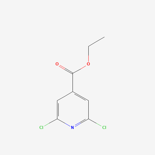 2,6-Dichloro-isonicotinic acid ethyl ester (CAS: 1604-14-4) - Chemical Structure and Molecular Formula 