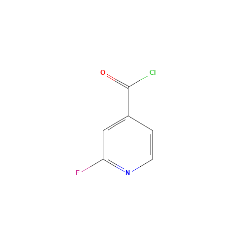 2-Fluoro-isonicotinoyl chloride (CAS: 65352-95-6) - Chemical Structure and Molecular Formula 