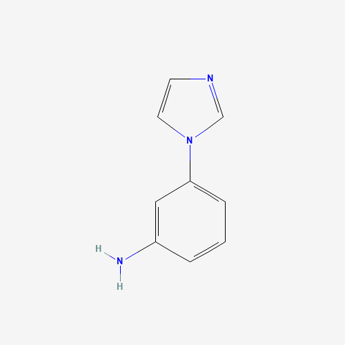 3-Imidazol-1-yl-phenylamine (CAS: 112677-67-5) - Chemical Structure and Molecular Formula 