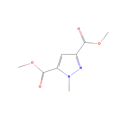 1-Methyl-1H-pyrazole-3,5-dicarboxylic acid dimethyl ester (CAS: 33146-99-5) - Chemical Structure and Molecular Formula 