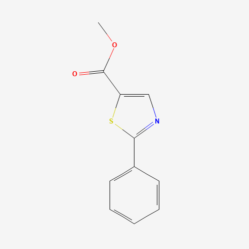 2-Phenyl-thiazole-5-carboxylic acid methyl ester (CAS: 172678-68-1) - Chemical Structure and Molecular Formula 