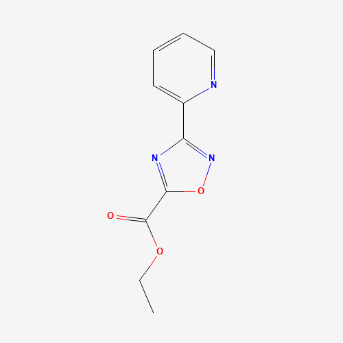 3-Pyridin-2-yl-[1,2,4]oxadiazole-5-carboxylic acid ethyl ester (CAS: 163719-76-4) - Related Chemical Product