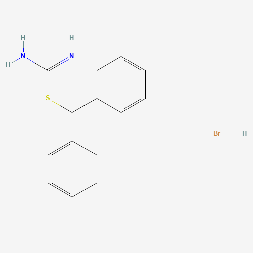 [(Diphenylmethyl)sulfanyl]methanimidamide hydrobromide (CAS: 90280-15-2) - Chemical Structure and Molecular Formula 