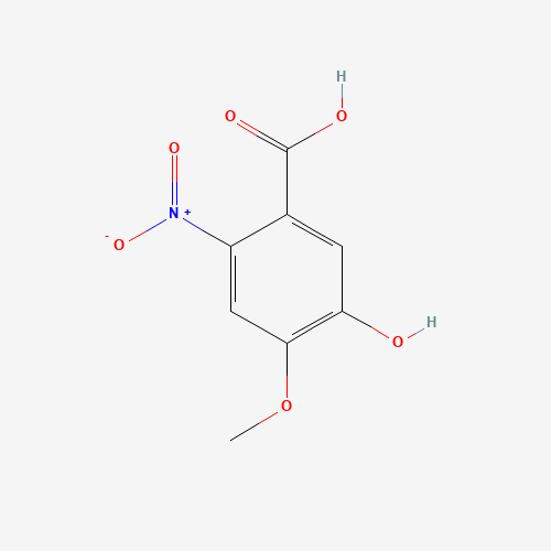 5-Hydroxy-4-methoxy-2-nitrobenzoic acid (CAS: 31839-20-0) - Chemical Structure and Molecular Formula 