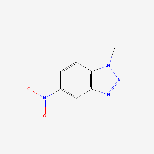 1-Methyl-5-nitro-1H-1,2,3-benzotriazole (CAS: 25877-34-3) - Chemical Structure and Molecular Formula 