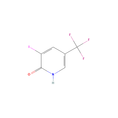 3-Iodo-5-(trifluoromethyl)pyridin-2-ol (CAS: 300851-88-1) - Chemical Structure and Molecular Formula 