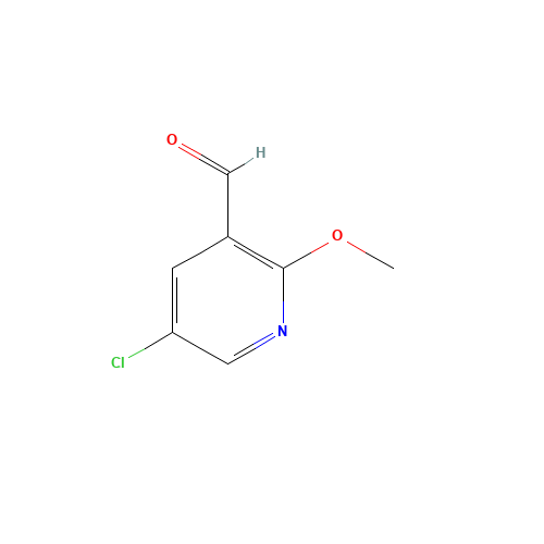 5-Chloro-2-methoxynicotinaldehyde (CAS: 103058-88-4) - Chemical Structure and Molecular Formula 