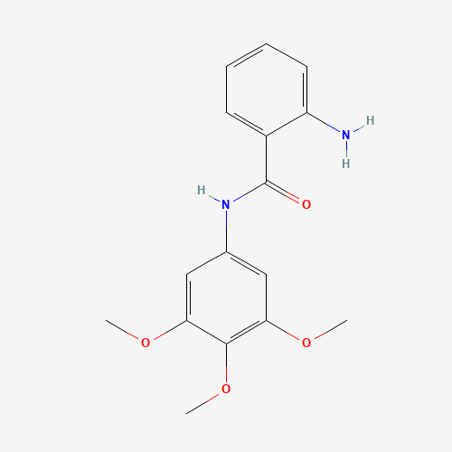 2-Amino-N-(3,4,5-trimethoxyphenyl)benzamide (CAS: 20878-51-7) - Chemical Structure and Molecular Formula 