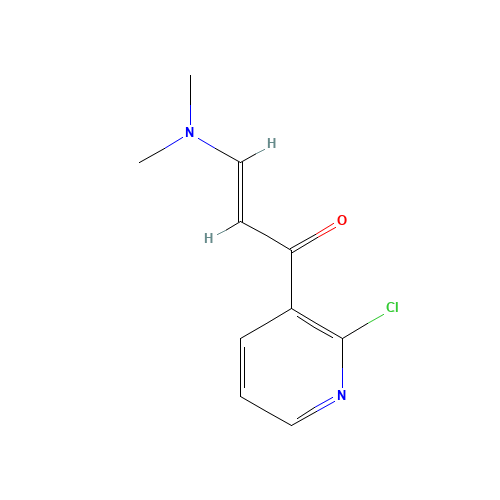 1-(2-Chloropyridin-3-yl)-3-(dimethylamino)prop-2-en-1-one (CAS: 166196-84-5) - Chemical Structure and Molecular Formula 