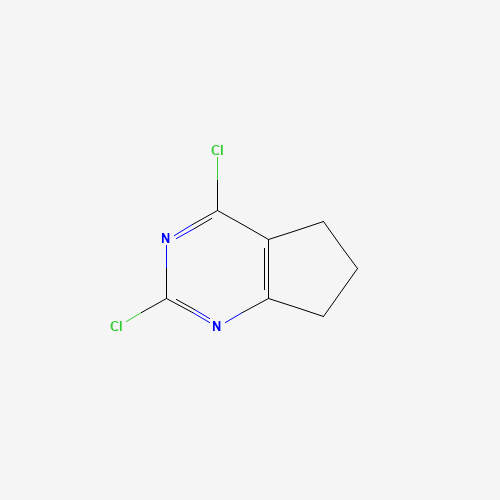 2,4-Dichloro-5H,6H,7H-cyclopenta[d]pyrimidine (CAS: 5466-43-3) - Chemical Structure and Molecular Formula 