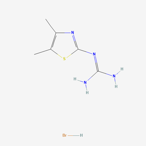 1-(4,5-Dimethyl-1,3-thiazol-2-yl)guanidine hydrobromide (CAS: 85207-84-7) - Chemical Structure and Molecular Formula 