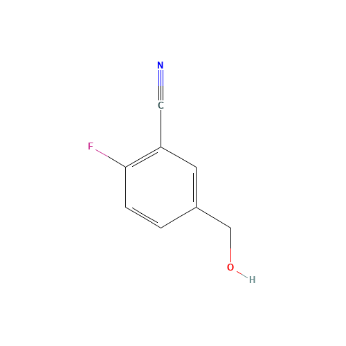 2-Fluoro-5-(hydroxymethyl)benzonitrile (CAS: 227609-85-0) - Chemical Structure and Molecular Formula 