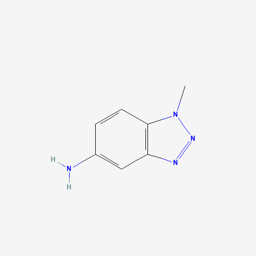 1-Methyl-1H-1,2,3-benzotriazol-5-amine (CAS: 27799-83-3) - Chemical Structure and Molecular Formula 