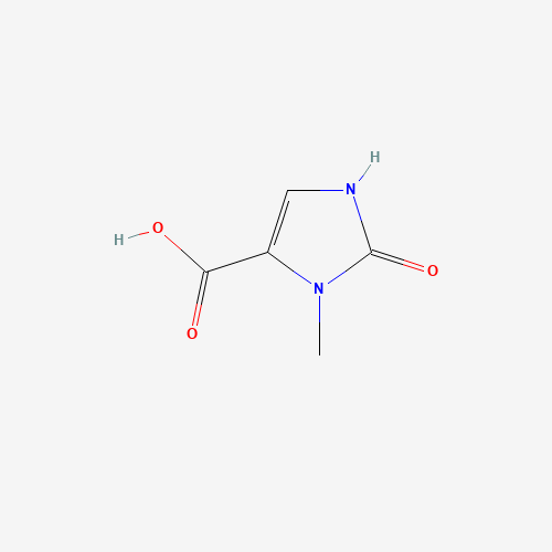 3-Methyl-2-oxo-2,3-dihydro-1H-imidazole-4-carboxylic acid (CAS: 17245-60-2) - Chemical Structure and Molecular Formula 