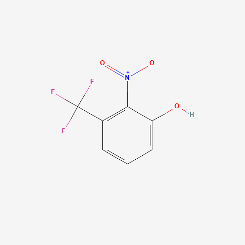 2-Nitro-3-(trifluoromethyl)phenol (CAS: 386-72-1) - Chemical Structure and Molecular Formula 