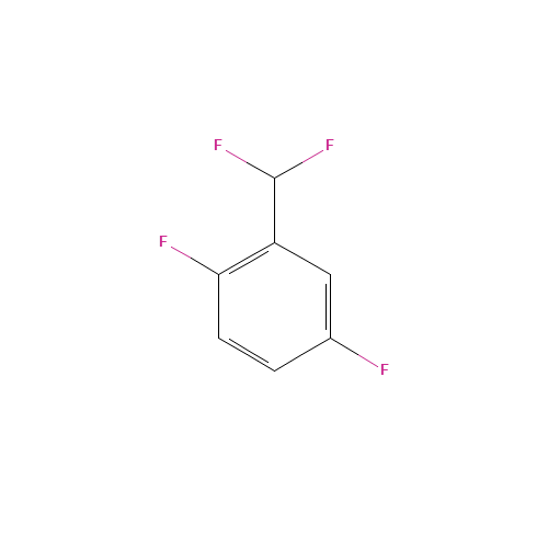 2-(Difluoromethyl)-1,4-difluorobenzene (CAS: 195886-79-4) - Chemical Structure and Molecular Formula 