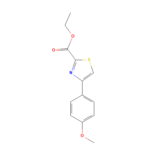 Ethyl 4-(4-methoxyphenyl)-1,3-thiazole-2-carboxylate (CAS: 886366-42-3) - Related Chemical Product
