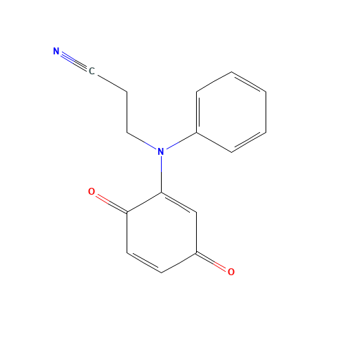 3-[(3,6-Dioxo-1,4-cyclohexadien-1-yl)(phenyl)-amino]propanenitrile (CAS: 33253-67-7) - Related Chemical Product