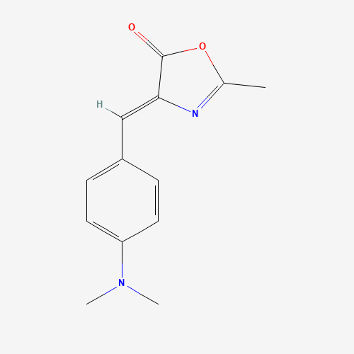 4-[4-(Dimethylamino)benzylidene]-2-methyl-1,3-oxazol-5(4H)-one (CAS: 1787-23-1) - Chemical Structure and Molecular Formula 