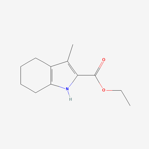 Ethyl 3-methyl-4,5,6,7-tetrahydro-1H-indole-2-carboxylate (CAS: 37945-37-2) - Chemical Structure and Molecular Formula 
