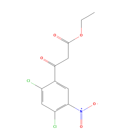 Ethyl 3-(2,4-dichloro-5-nitrophenyl)-3-oxopropanoate (CAS: 174312-93-7) - Related Chemical Product
