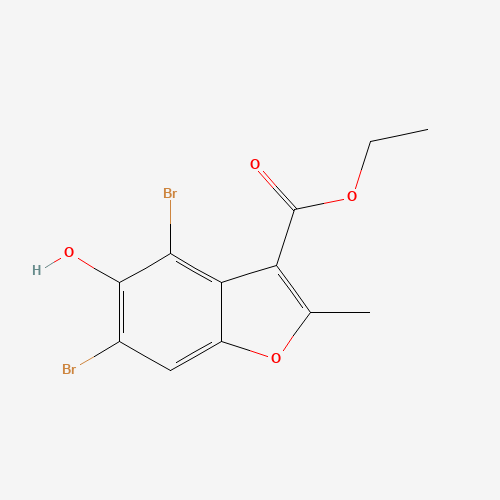 Ethyl 4,6-dibromo-5-hydroxy-2-methyl-1-benzofuran-3-carboxylate (CAS: 7287-42-5) - Related Chemical Product