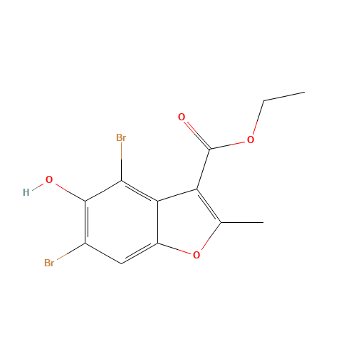 Ethyl 4,6-dibromo-5-hydroxy-2-methyl-1-benzofuran-3-carboxylate (CAS: 7287-42-5) - Related Chemical Product