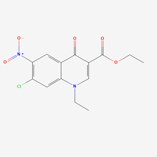 Ethyl 7-chloro-1-ethyl-6-nitro-4-oxo-1,4-dihydro-3-quinolinecarboxylate (CAS: 70186-33-3) - Related Chemical Product