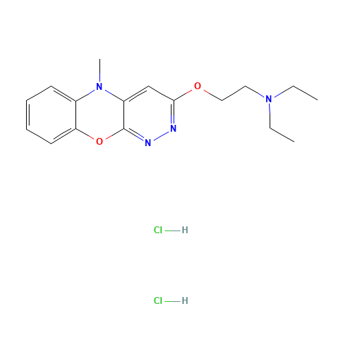 N,N-Diethyl-2-[(5-methyl-5H-pyridazino[3,4-b][1,4] benzoxazin-3-yl)oxy]ethanamine dihydrochloride (CAS: 55931-84-5) - Related Chemical Product