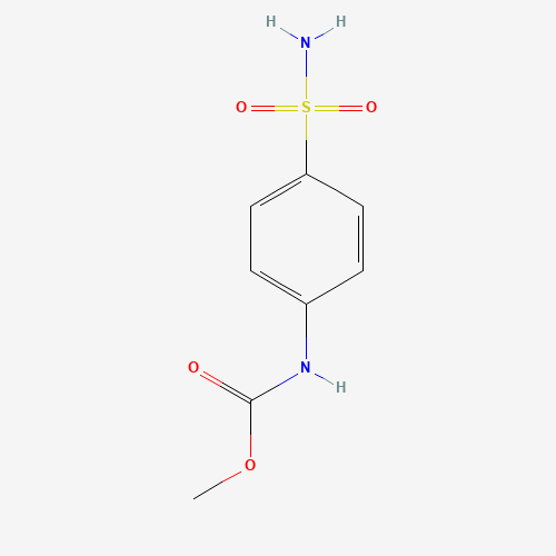 Methyl [4-(aminosulfonyl)phenyl]carbamate (CAS: 14070-56-5) - Chemical Structure and Molecular Formula 