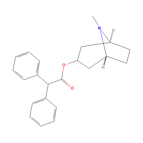 8-Methyl-8-azabicyclo[3.2.1]oct-3-yl diphenylacetate (CAS: 6878-98-4) - Related Chemical Product