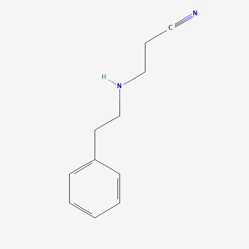3-[(2-Phenylethyl)amino]propanenitrile (CAS: 1488-20-6) - Chemical Structure and Molecular Formula 