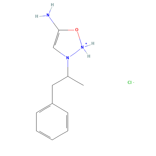 5-Amino-3-(1-methyl-2-phenylethyl)-2,3-dihydro-1,2,3-oxadiazol-2-ium chloride (CAS: 3441-64-3) - Related Chemical Product