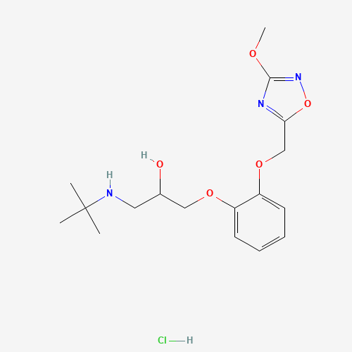 1-(tert-Butylamino)-3-{2-[(3-methoxy-1,2,4-oxadiaz ol-5-yl)methoxy]phenoxy}-2-propanol hydrochloride (CAS: 158446-41-4) - Related Chemical Product