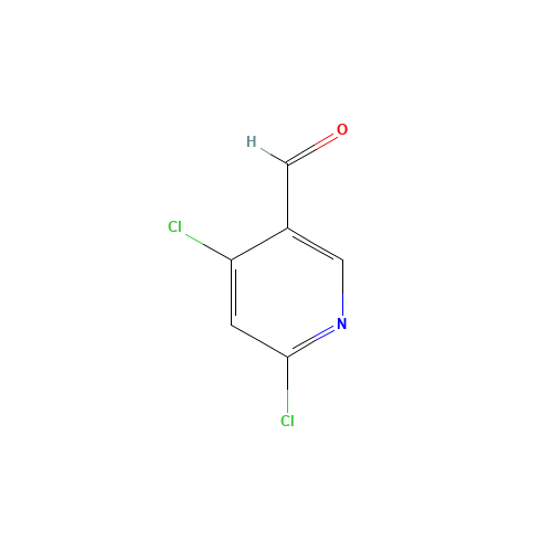 4,6-Dichloropyridine-3-carbaldehyde (CAS: 1060811-62-2) - Chemical Structure and Molecular Formula 