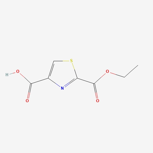 2-(Ethoxycarbonyl)-1,3-thiazole-4-carboxylic acid chemical structure 2-(Ethoxycarbonyl)-1,3-thiazole-4-carboxylic acid (CAS: 911466-96-1) - Chemical Structure and Molecular Formula